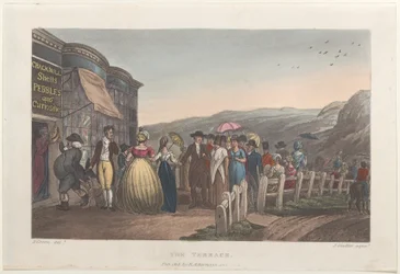 La Terrasse, de Poetical Sketches of Scarborough, 1813