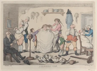 Un salon de coiffure, 1811