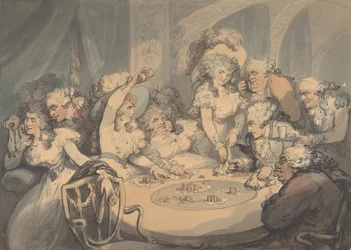 Une table de jeu à Devonshire House, 1791