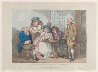 Une dame en limbes, ou Jew Bail rejeté, [30 novembre 1785], réédité le 1er juillet 1802