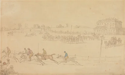 Une course au Knavesmire, à York