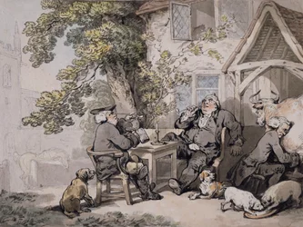 Politiciens de taverne, c.1785-90