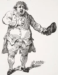 Charles James Fox en Démosthène, illustration tirée de « Hutchinson