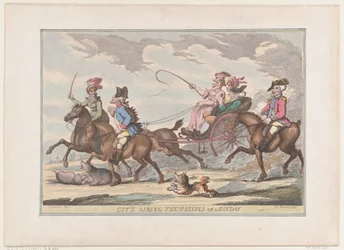 Les citadins se promenant un dimanche, 1799