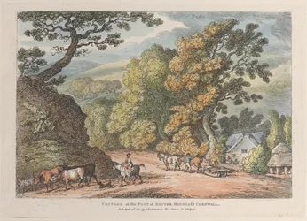 Chaumière au pied du mont Router, Cornouailles