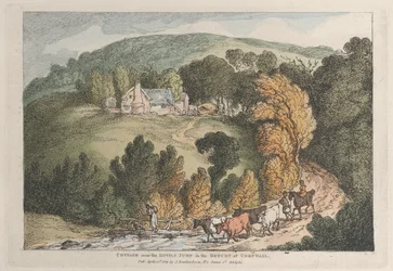 Cottage près du saut du diable dans le duché de Cornouailles, de Vues en Cornouailles, 12 avril 1812