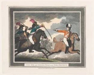 Coupez-en un et tête de cheval près du côté, Protégez, 1er septembre 1798
