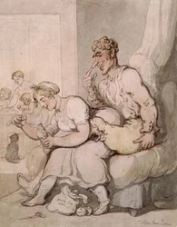 Raccommodant la chaussette