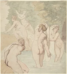 Diane et ses nymphes se baignant