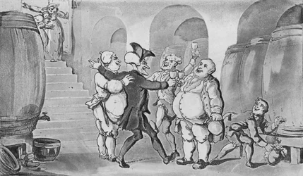 Le docteur Syntax libéré de la cave, 1817
