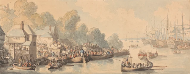 Embarquement à Southampton, 20 juin 1794