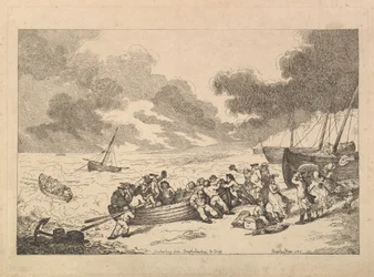 Départ de Brighthelmstone pour Dieppe (extrait de *Imitations de dessins modernes*)