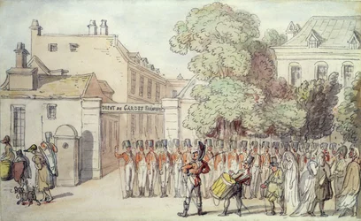 Soldats français en parade