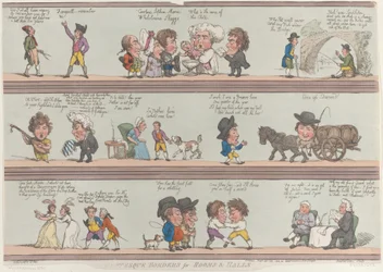 Bordures grotesques pour pièces et halls, [20 octobre 1800], réimpression