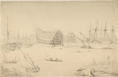 Scène portuaire