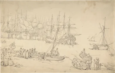 Scène portuaire