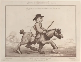 Accomplissements du cheval, croquis 2 : Un paveur !!, 1er août 1799