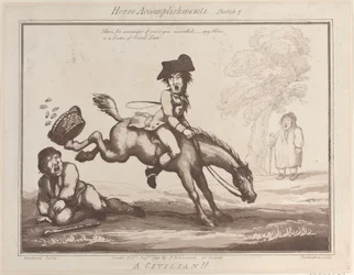 Accomplissements équestres, Croquis 7 : Un civil !!, 1er août 1799