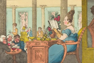 La Belle Limonaudière au Café des Mille Colonnes, Palais Royal, Paris, 1814