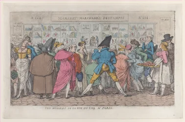 Les Musards de la Rue du Coq à Paris, vers 1810