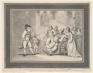 Le Lieutenant Bowling plaidant la cause du jeune Rory à son Grand-père, 12 mai 1800