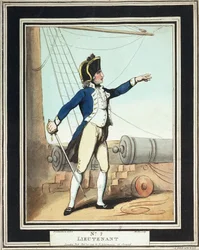 Lieutenant, aspirant de la Royal Navy au XVIIIe siècle