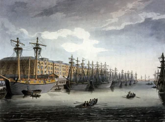 Londres, la Tamise et les docks
