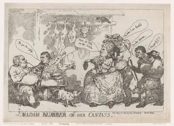 Madame Blubber sur sa toile, 22 avril 1784