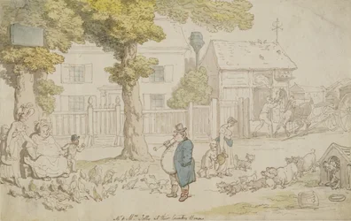 M. et Mme Jolly à leur maison de campagne