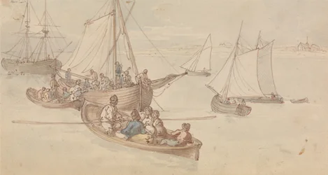 Bateaux de plaisance dans un estuaire
