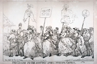 Procession vers les urnes après une campagne réussie, no:14, 1784