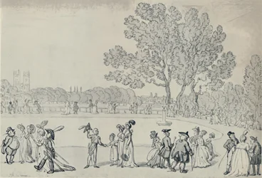Promenade dans le Green Park, 1808, 1920
