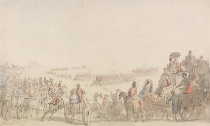 Revue des volontaires de la cavalerie légère à Wimbledon Common