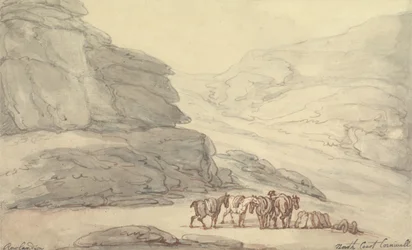 Scène rocheuse sur la côte nord, Cornouailles