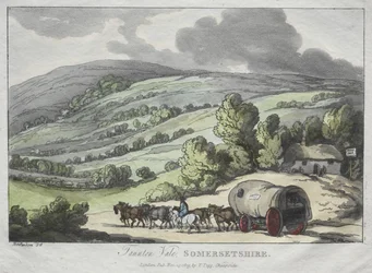 Esquisses de Rowlandson de la nature : Taunton Vale, Somersetshire