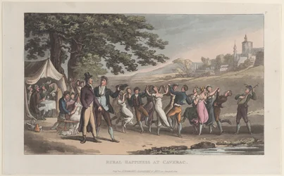 Bonheur rural à Caverac, du Journal des voyages sentimentaux dans les provinces du Sud..., 1821