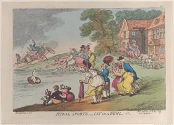 Sports ruraux : chat dans un bol, 24 avril 1811