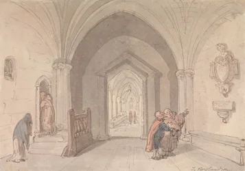 Scène dans un monastère