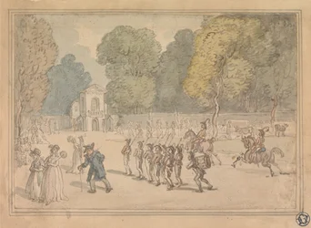 Des soldats à St James Park