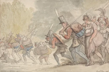 Des soldats en marche