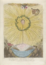 Caricature représentant Napoléon sous les traits de l