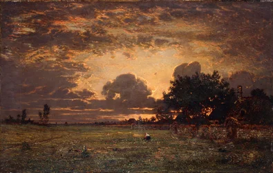 Coucher de soleil sur la plaine de Barbizon