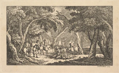 La Mort - Chasse au Renard - Une Scène de Paysage