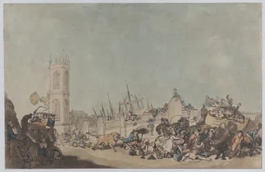 « The Overdrove Ox » (Le taureau fou sur le pont de Westminster)