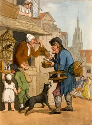Le vendeur de pièges à rats des Cris de Londres, 1799 (aquatinte coloriée à la main)