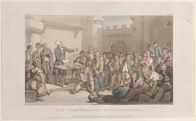 Le vicaire prêchant aux prisonniers, de Le Vicaire de Wakefield, 1er mai 1817