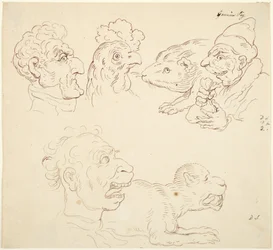 Trois caricatures