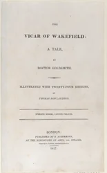 Page de titre, du Vicaire de Wakefield