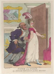 Touch for Touch ou une femme médecin en pleine pratique, 1er mai 1811