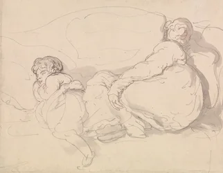 Deux personnages endormis
